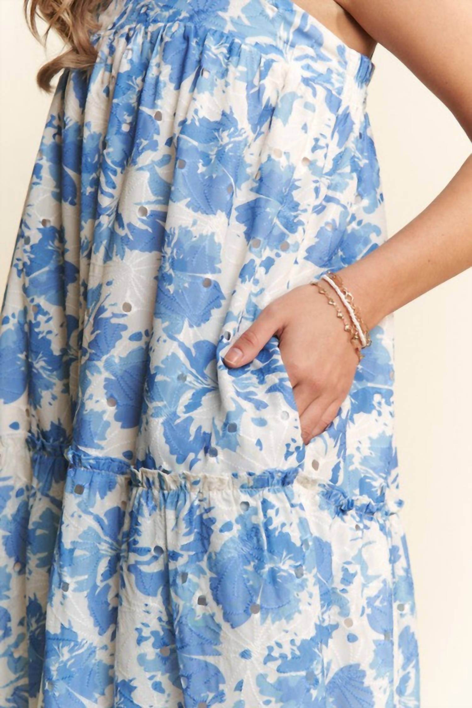 Jnna - Wisteria Eyelet Maxi Dress - Rack Hunt -