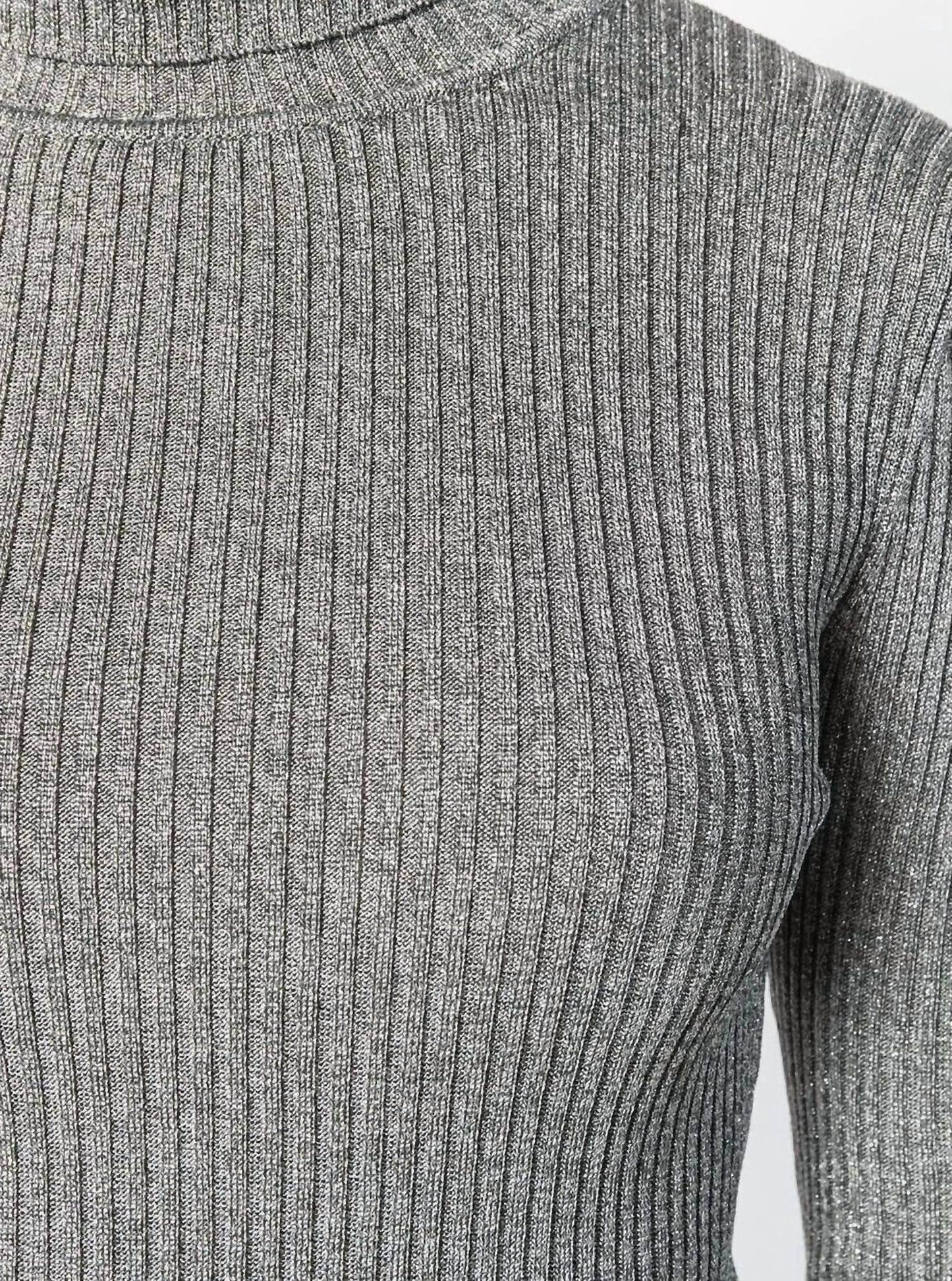 Marco De Vicenzo - GLITTER TURTLENECK KNIT SWEATER - Rack Hunt -