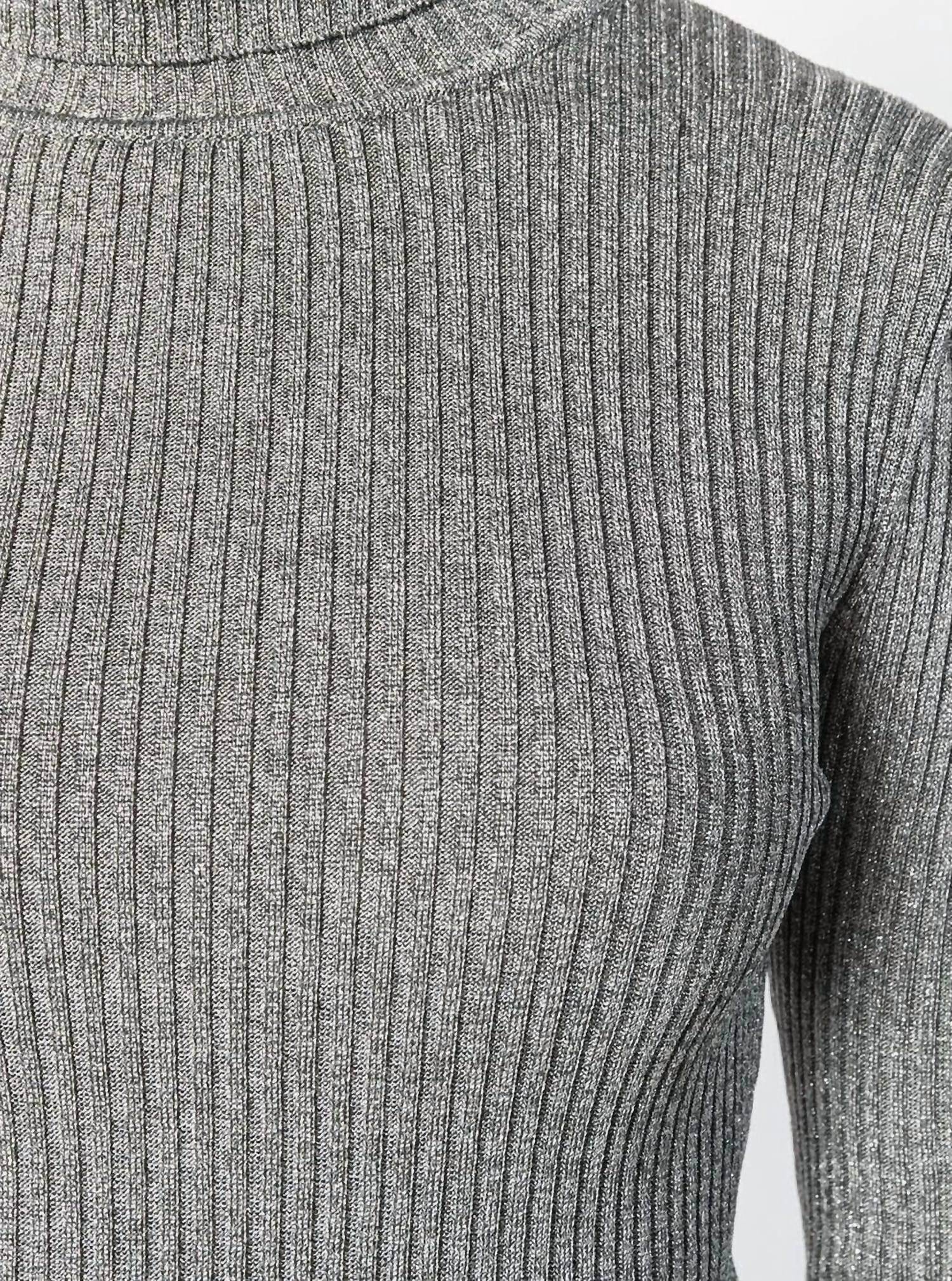 Marco De Vicenzo - GLITTER TURTLENECK KNIT SWEATER - Rack Hunt -