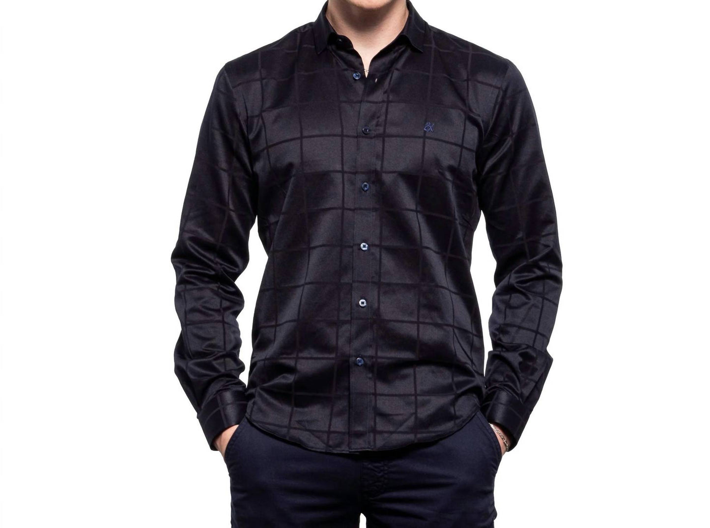 Window Pane Jacquard Shirt