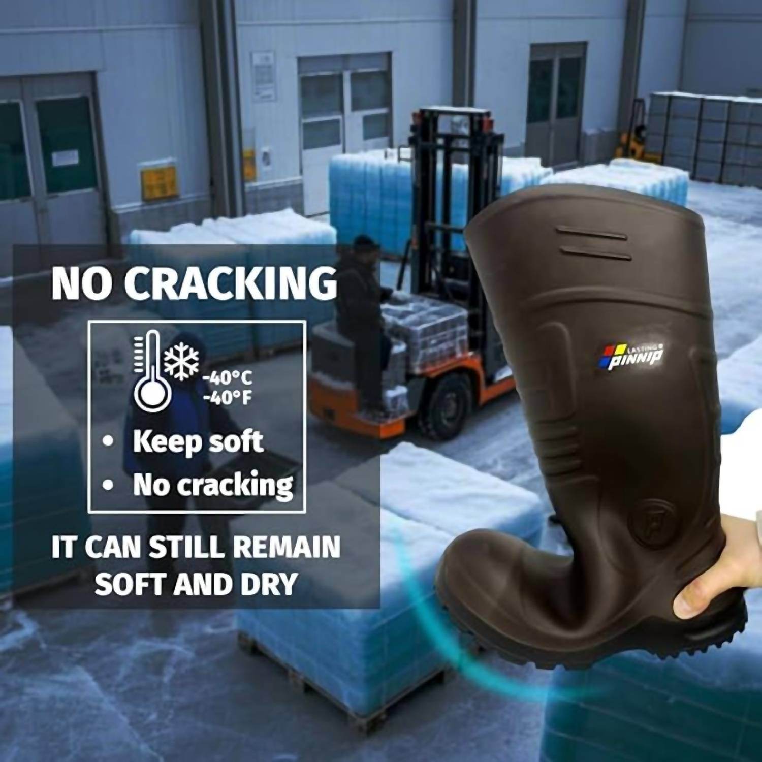 Pinnip - Men's Csa Approved Waterproof Steel Toe Safety Boots - Rack Hunt -