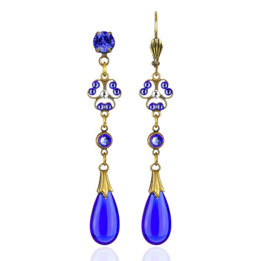 Women's Coleus Crystal Drop Earrings