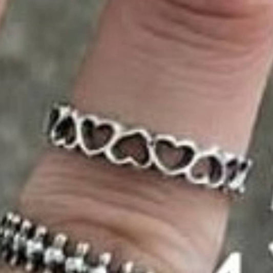 Women's Sterling Open Heart Band Ring