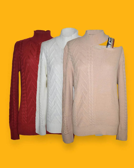 The Athletic Side Of Us - Women's Victorian Cut Out Shoulder Sweater - Rack Hunt