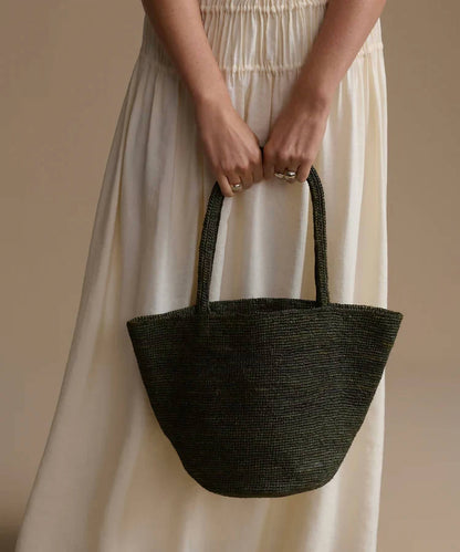 Women's Hand-crocheted Raffia Hollis Bag