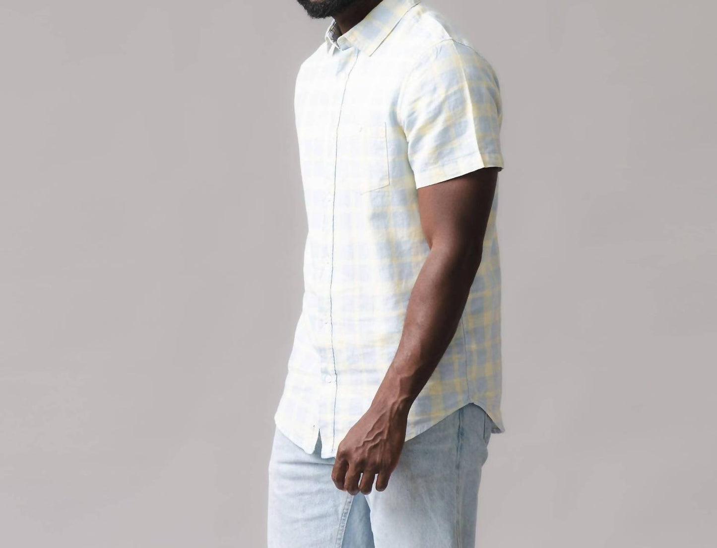 Linen Short Sleeve Button Down Shirt