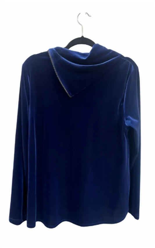 Snoskins - Women's Velvet Long Sleeve Cowl Neck Top - Rack Hunt