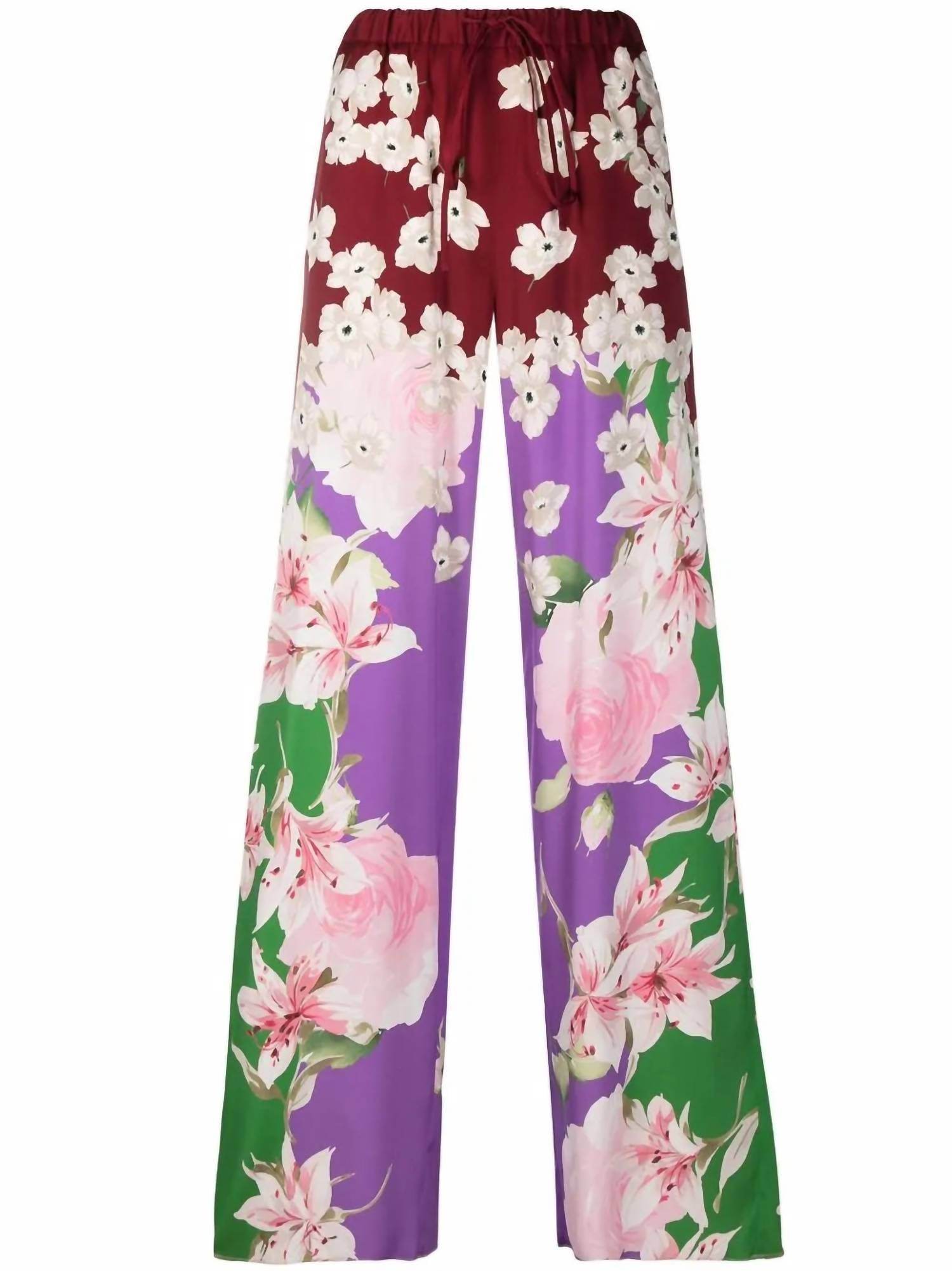 Valentino - Floral Print Pants - Rack Hunt