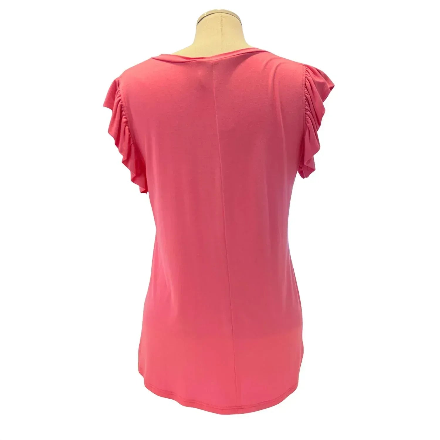 Alyssa Thomas - Women's Flutter Sleeve V-Neck Top - Rack Hunt
