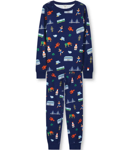 Smaller Th!ngs - Boys' Goodnight Boston Pajama Set - Rack Hunt