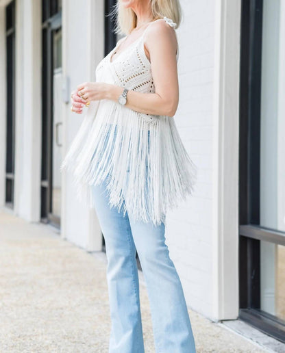 The Crochet Fringes Top