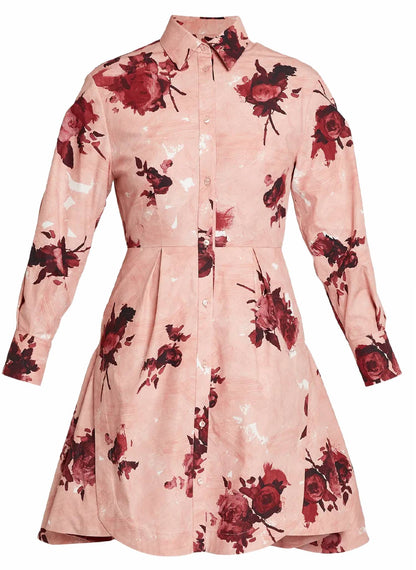 Long Sleeve Mini Shirt Dress