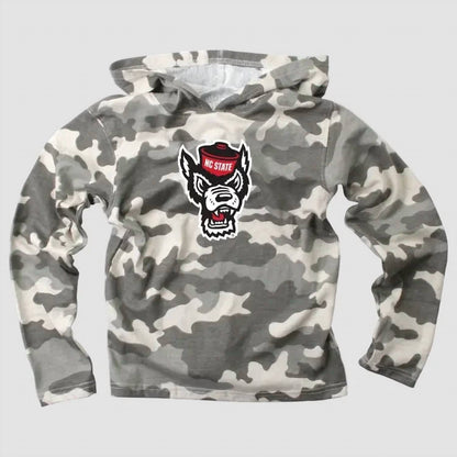 Kid's North Carolina State Camo Hoodie