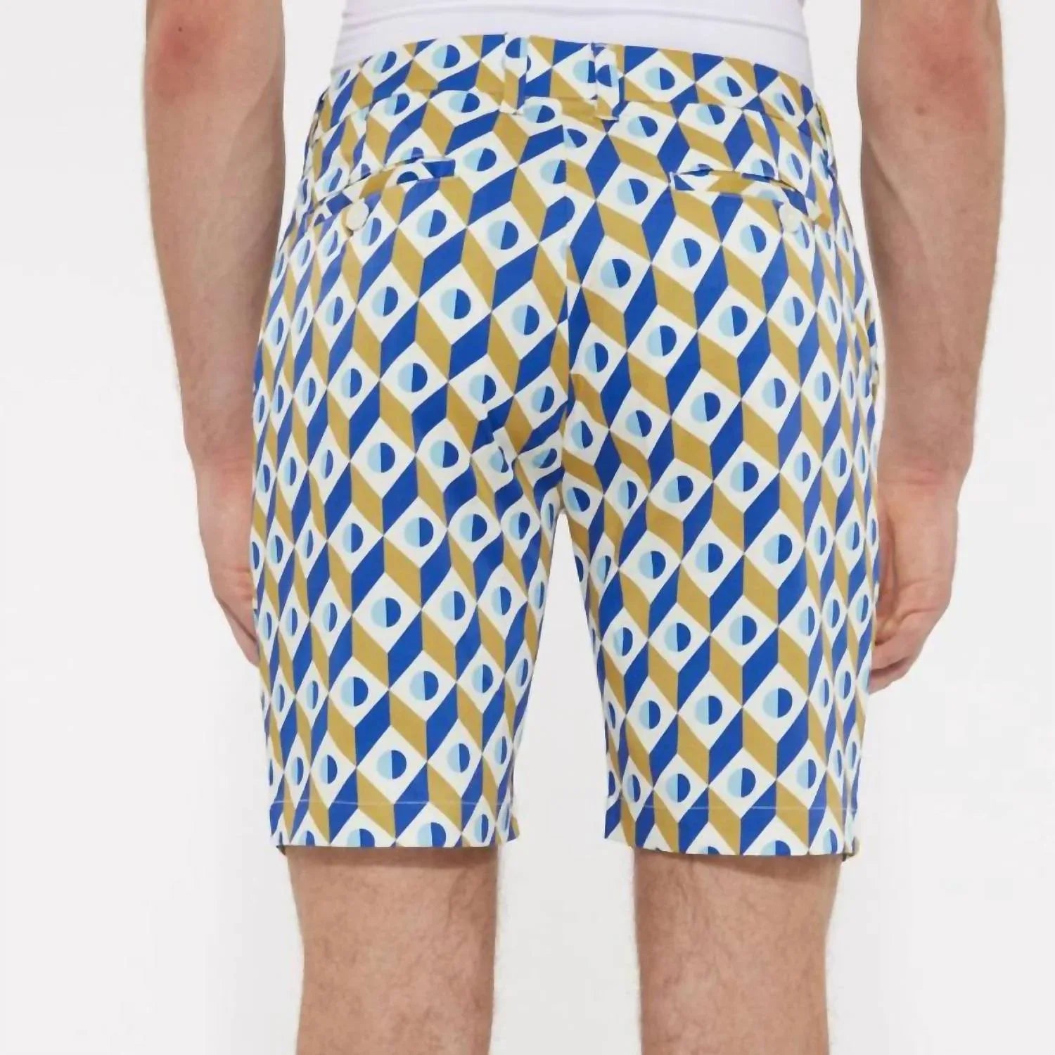 Postmarc - Men's Cubes Woven Printed Shorts - alternate view - Rack Hunt