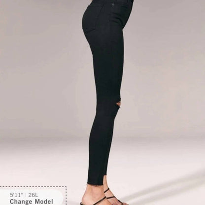 Ripped Ultra High Rise Super Skinny Jeans
