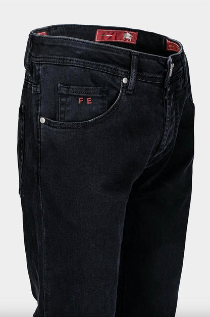 Men's Leonardo Stretch Denim Slim Straight Leg Jeans