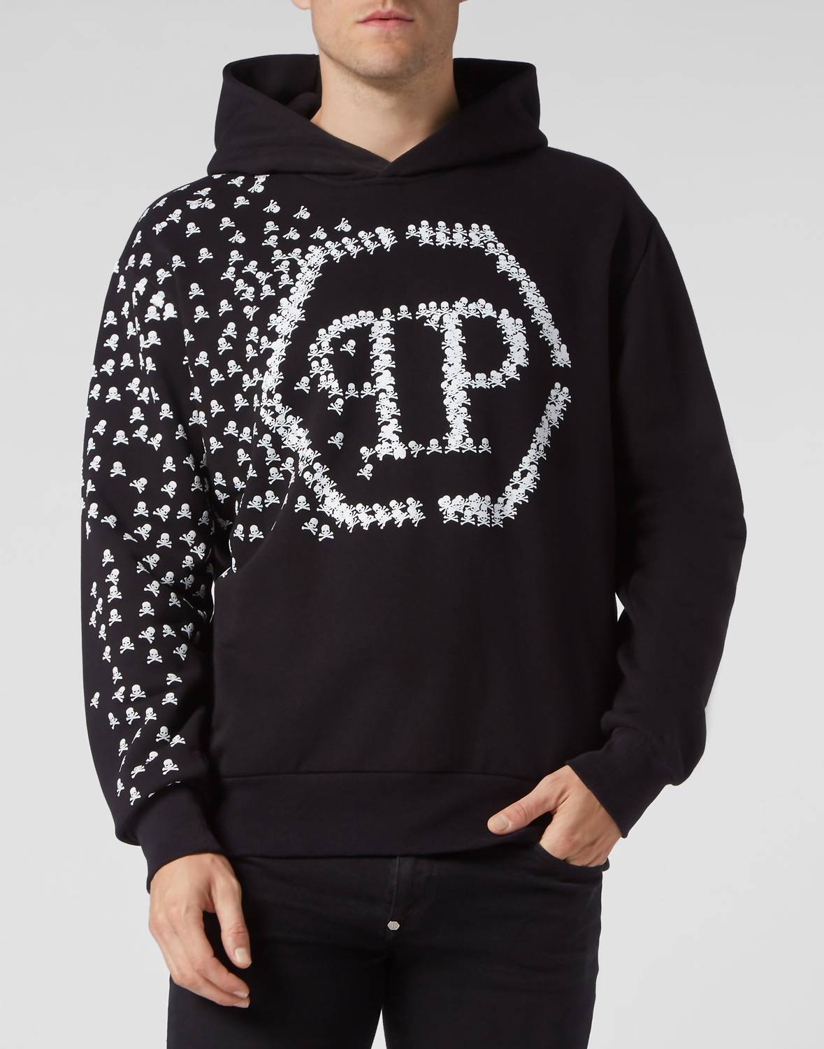 Men's Skull & Bones Graphic Hoodie Sweatshirt