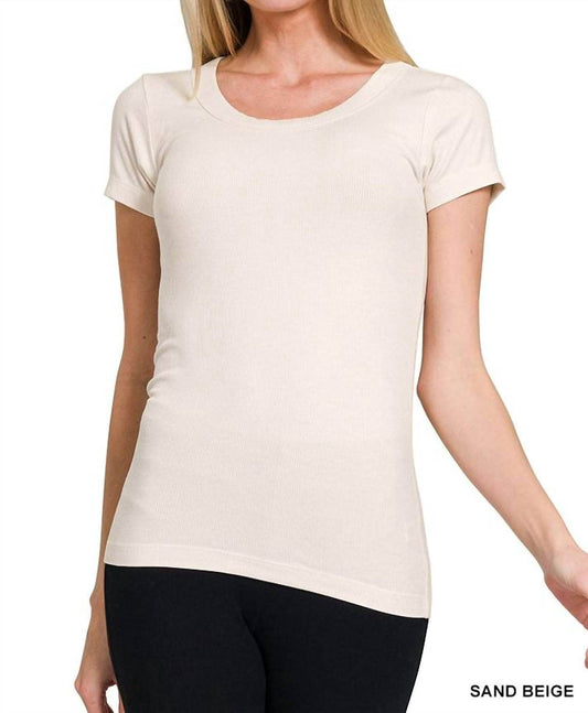 Reine Krief - Ribbed Round Neck T-Shirt - Rack Hunt -