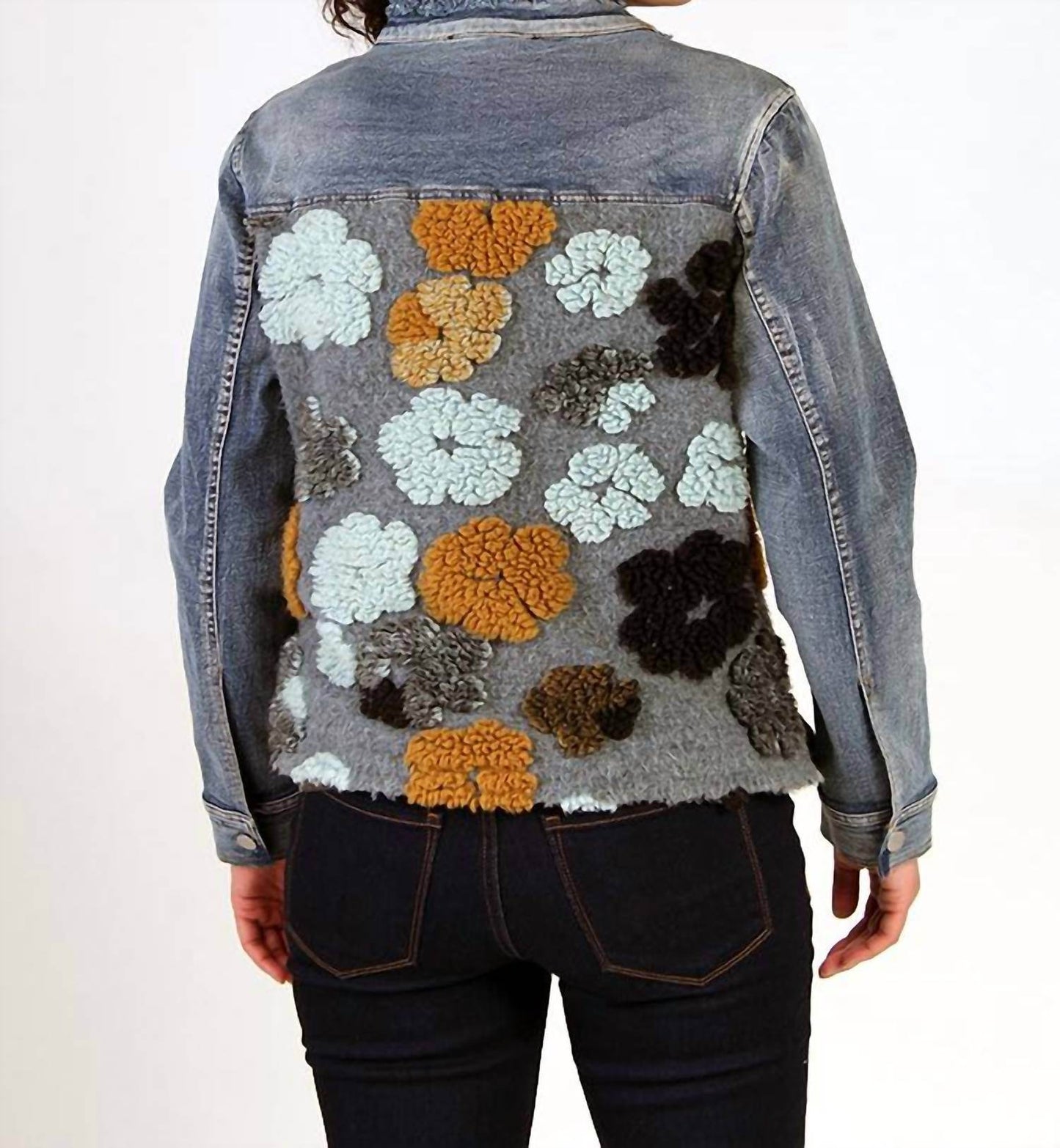 Fine Line Imports - Plush Back Denim Jacket - Rack Hunt -