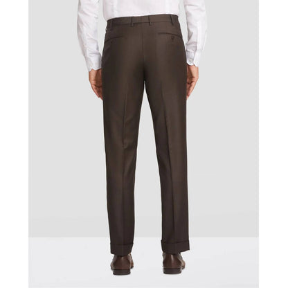Parker Flat Front Sharkskin Wool Trouser