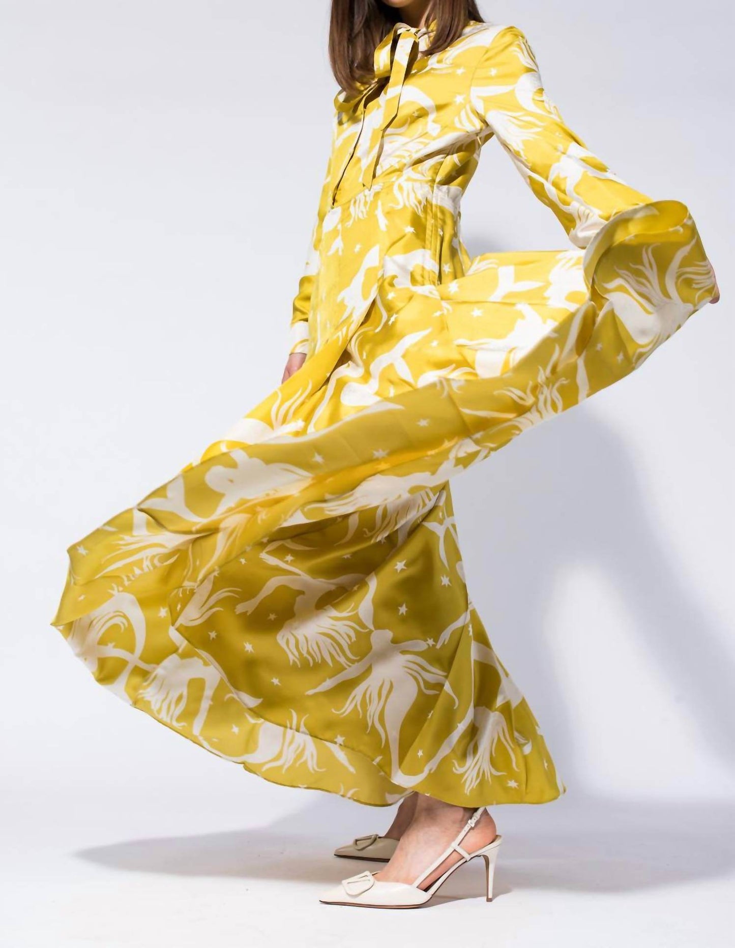 Valentino - Printed Silk Twill Dress - Rack Hunt