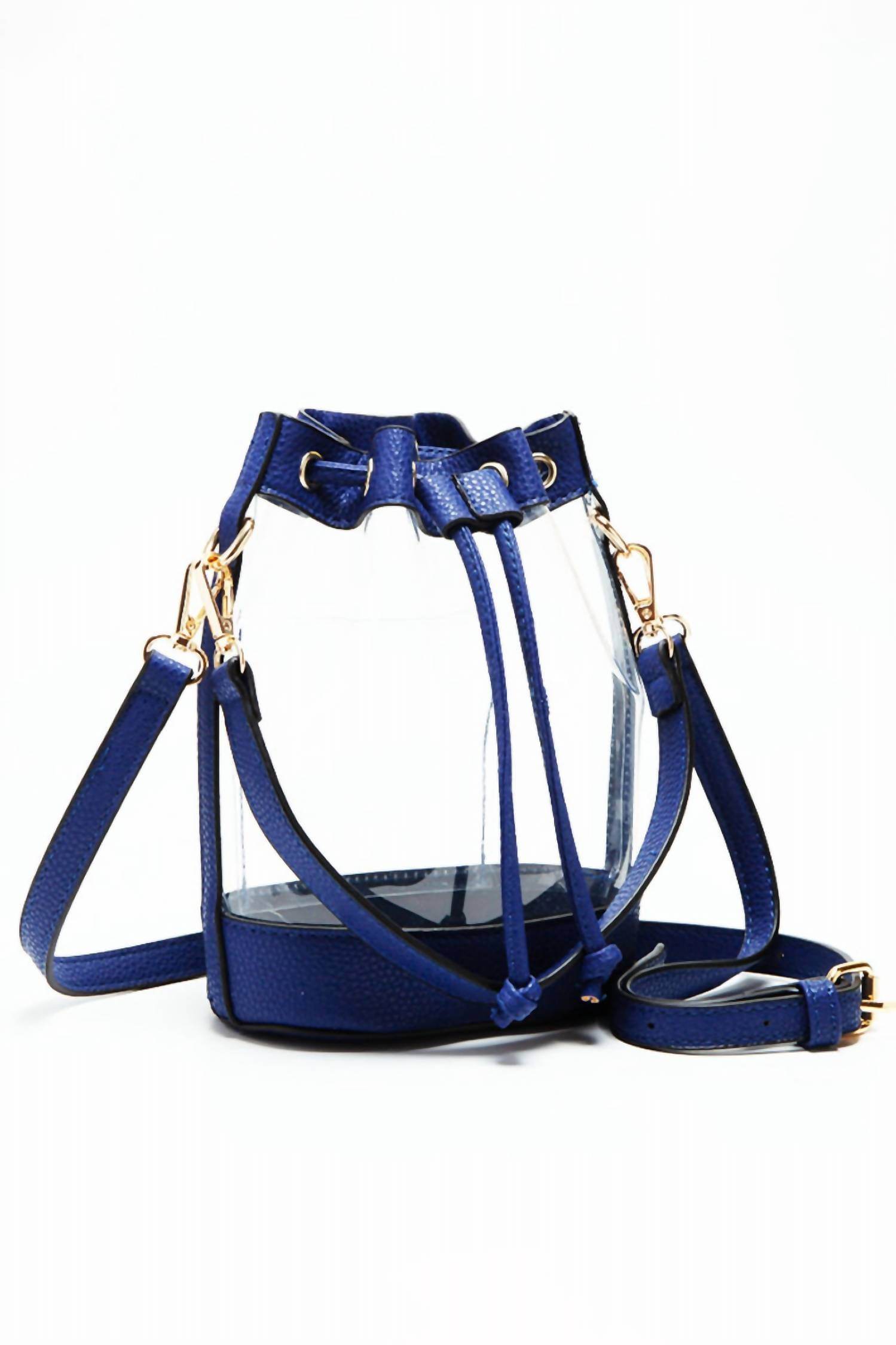 Hana - Women's Clear Crossbody Stadium Bucket Bag - Rack Hunt -