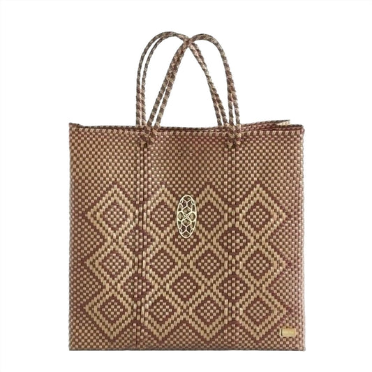 Women's Medium Woven Shoulder Strap Tote Bag