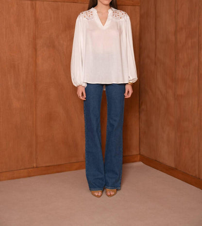 Openwork Lace Blouse