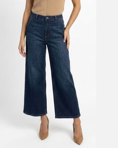 Skyrise Wide Leg With Tulip Hem Jeans