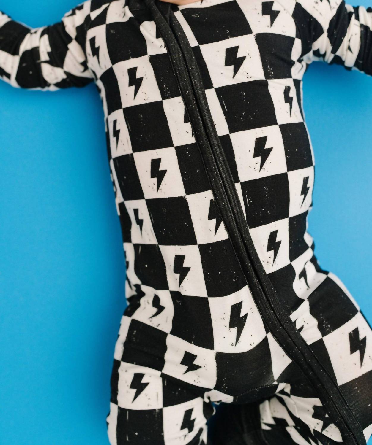 Kid's Electric Checkered Bamboo Sleeper