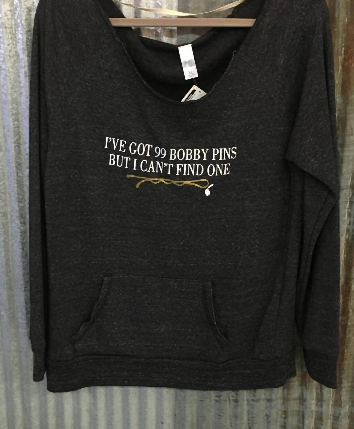 The Minted Olive - Women's 99 Bobby Pins Off The Shoulder Top - Rack Hunt -