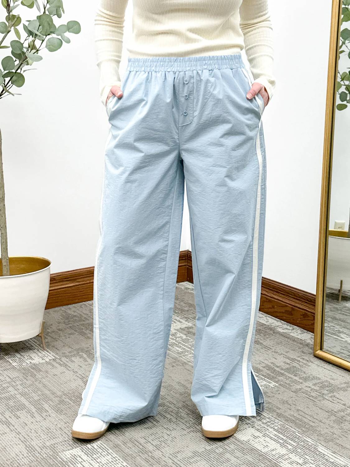 Side Stripe Boxer Pants