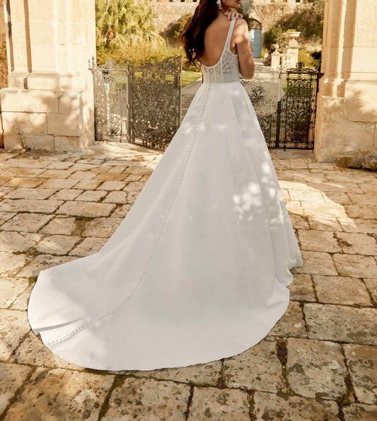 Justin Alexander - Square Neckline Wedding Gown - Rack Hunt