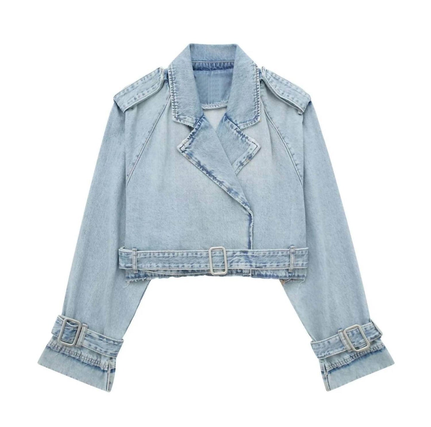 SJ Style - Women's Cropped Jean Jacket - Rack Hunt -