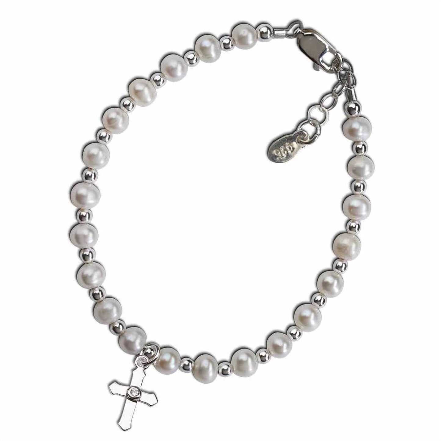 Girls First Communion Cross Bracelet