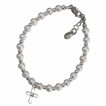 Girls First Communion Cross Bracelet