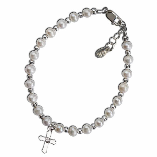 Girls First Communion Cross Bracelet