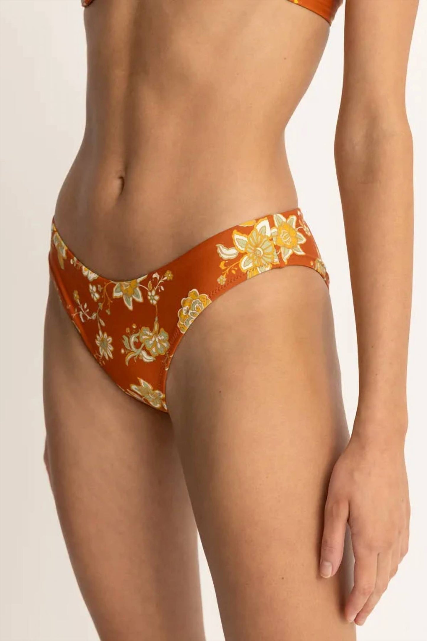 Nova Paisley Hi Waist Pant Bikini Bottoms
