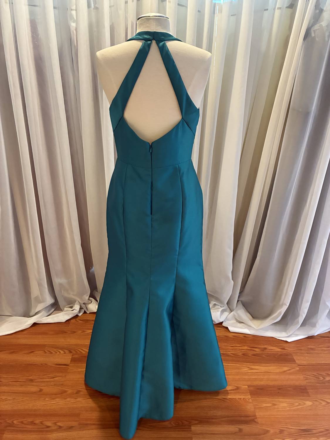 Women's Satin Twill Halter Gown