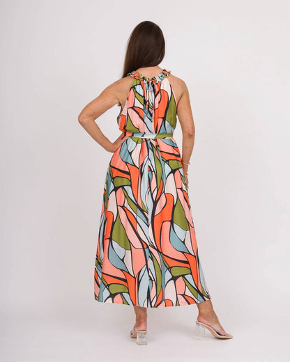 Stained Glass Halter Dress