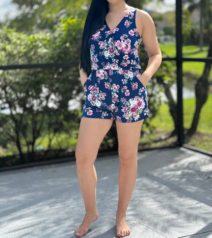 Floral Printed Romper