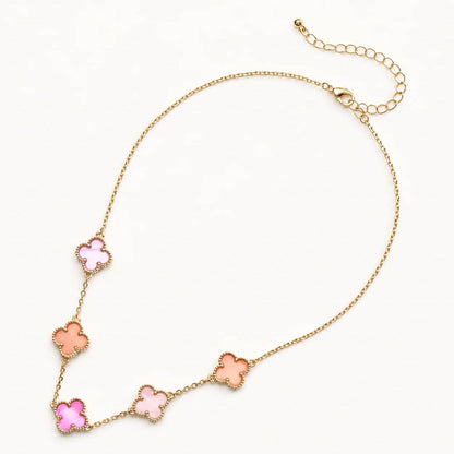 Women's Shell Clover Necklace