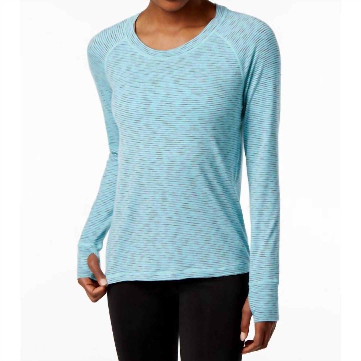 Ideology Womens Activewear Space Dyed Training Top