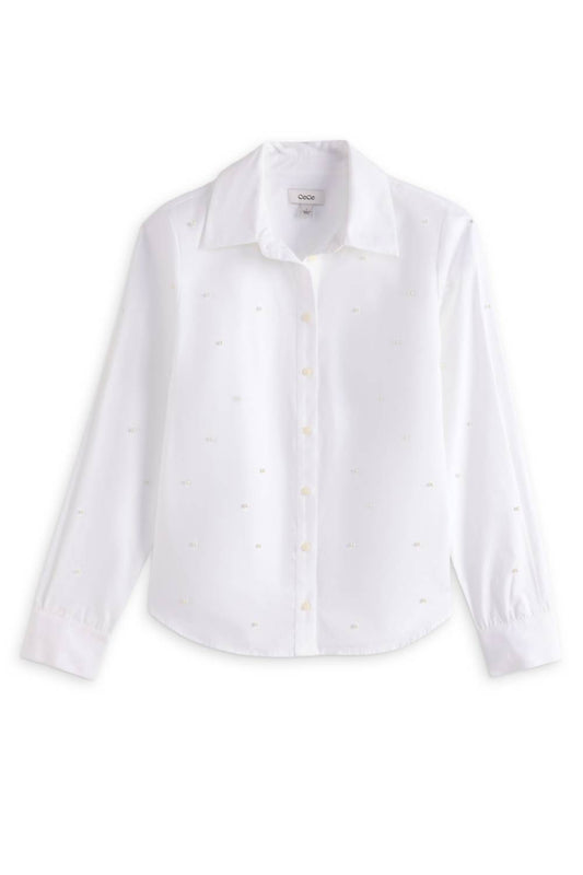 Women's Nadya Pearl Embellished Button Down Shirt