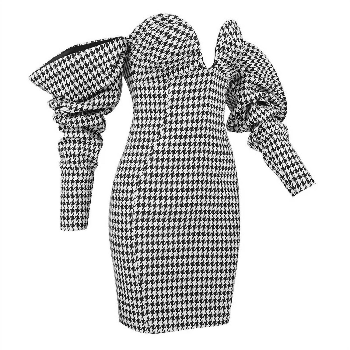Porshia By Porshia Banks - Privilege Houndstooth Dress - Rack Hunt