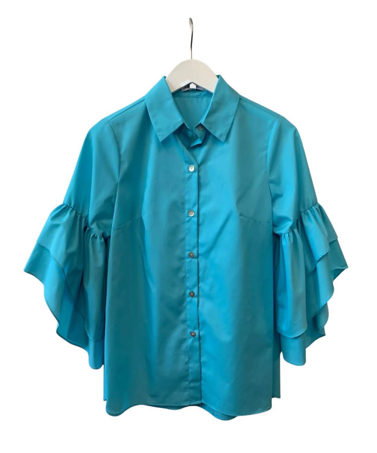 MINAN WONG - CAMELLIA TIER SLEEVE SHIRT - Rack Hunt -