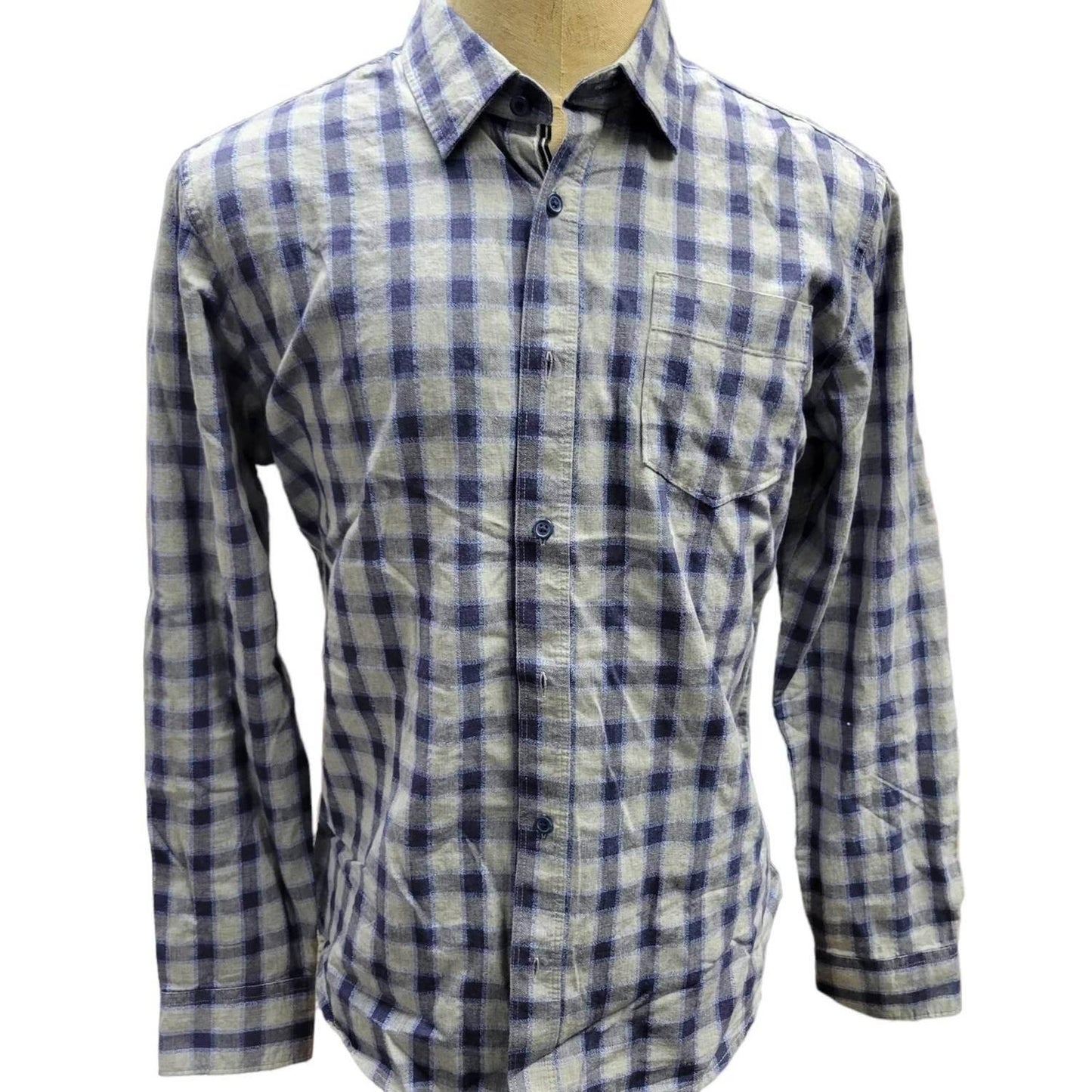 Thread & Cloth - Men's Button-up Cotton Long-sleeve Plaid Shirt - Rack Hunt