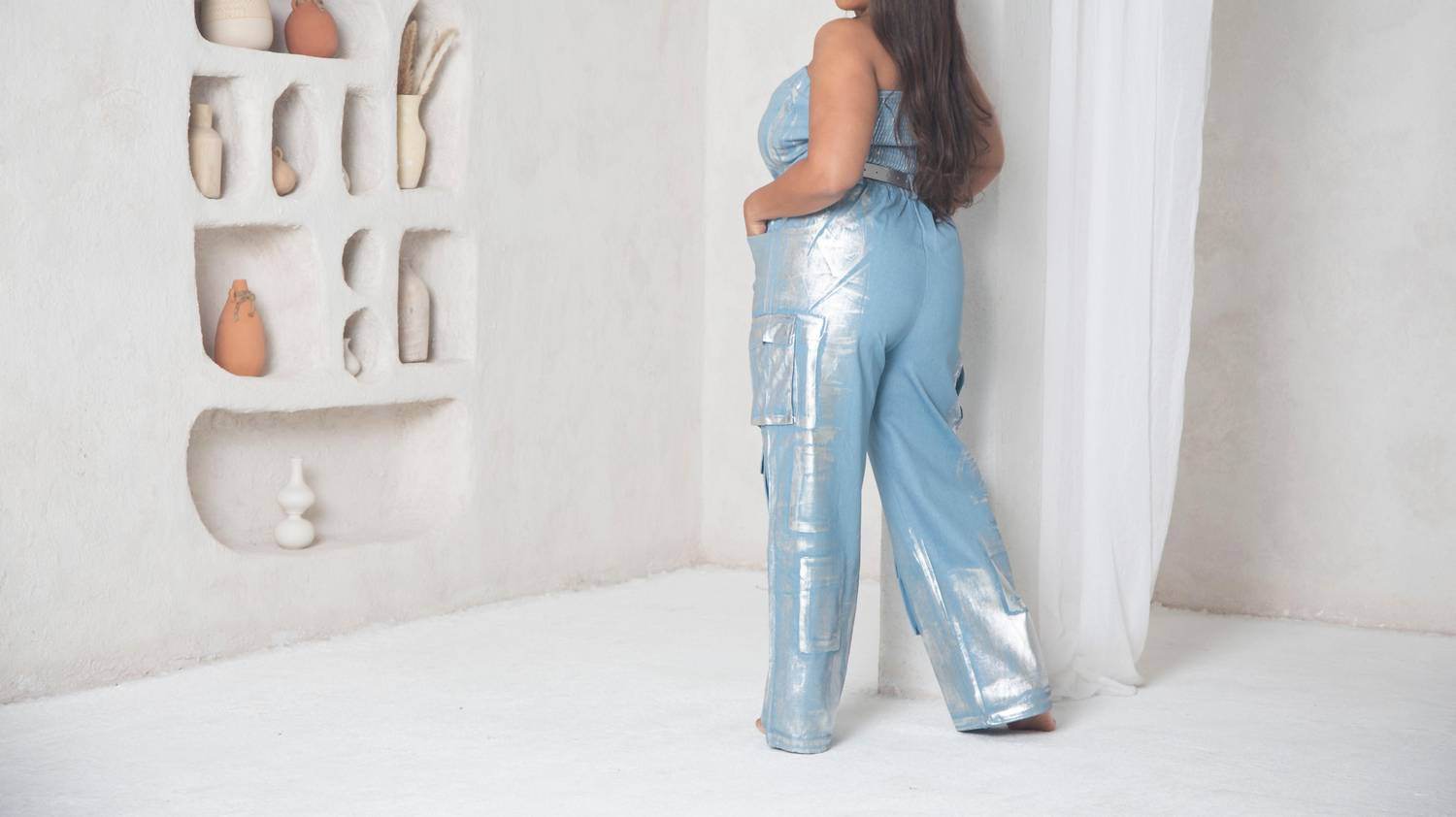 Ariel - Metallic Muse Jumpsuit - Rack Hunt -