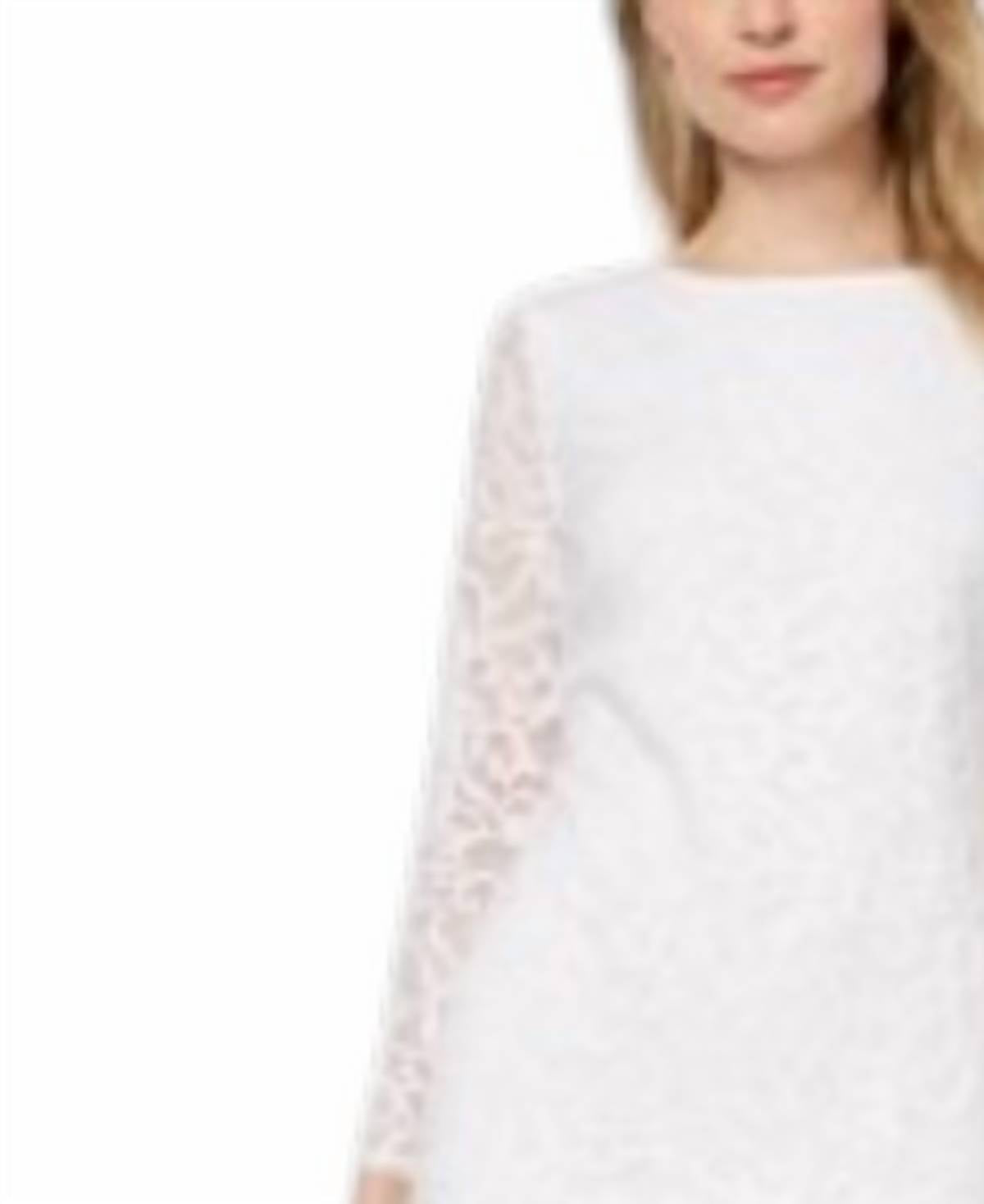 Lace Bell Sleeve Sheath Dress