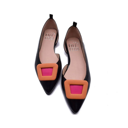 Numa by Spanians - Patent Leather Ballet Flat Shoes - Rack Hunt
